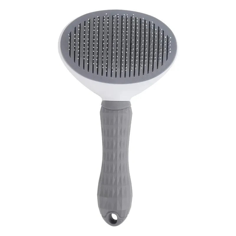 Self-Cleaning Pet Slicker Brush — Dematting Comb for Dogs & Cats
