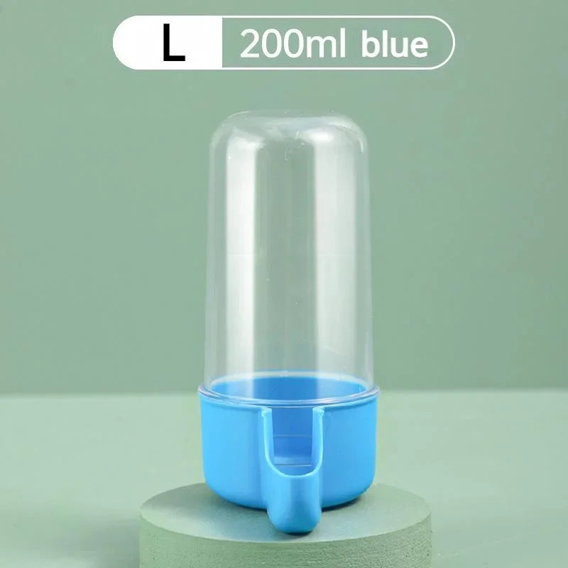 Hanging Bird Water Dispenser & Feeder — Automatic Cage Accessory for Parrots & Small Birds