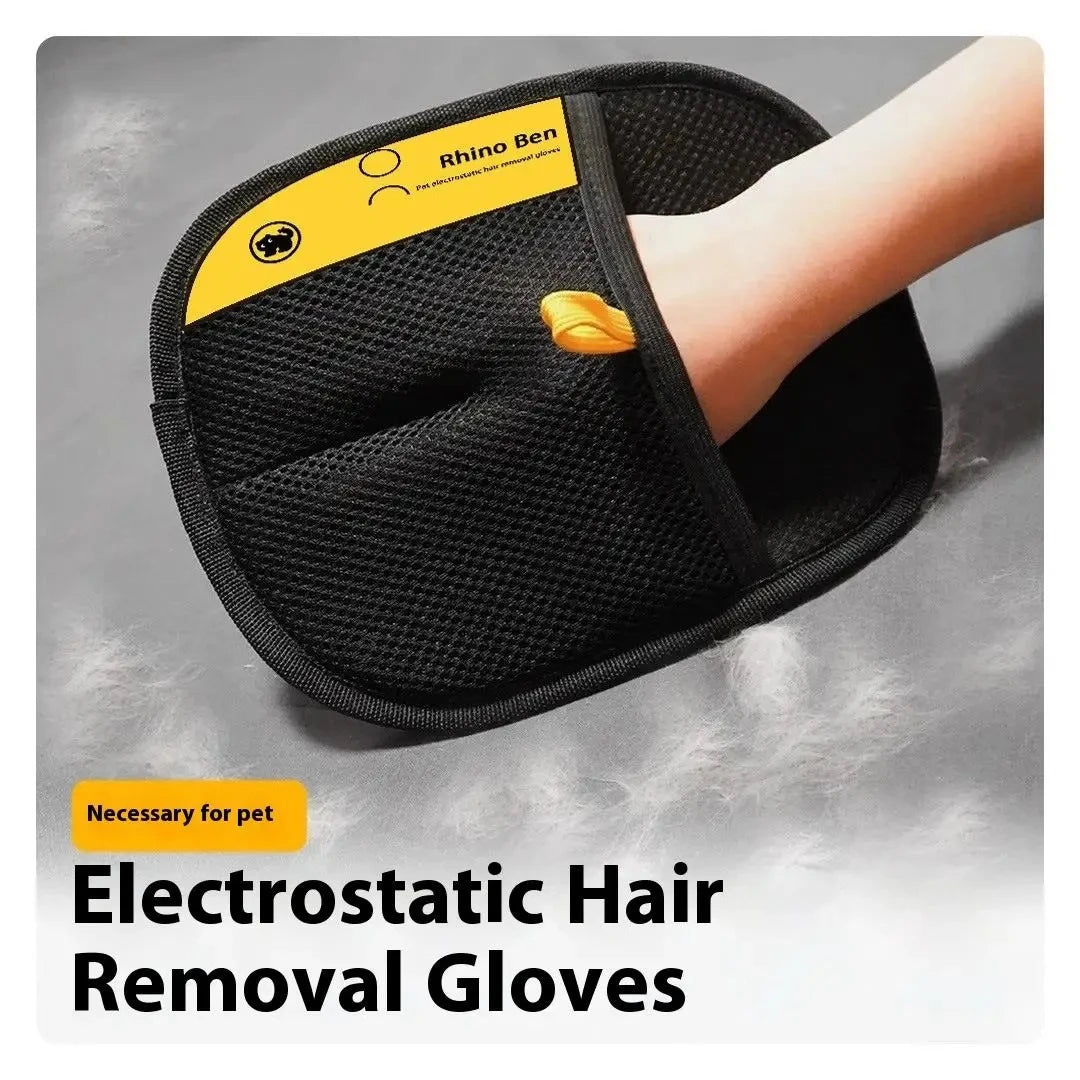 Pet Grooming Glove — Gentle Deshedding Brush for Dogs & Cats