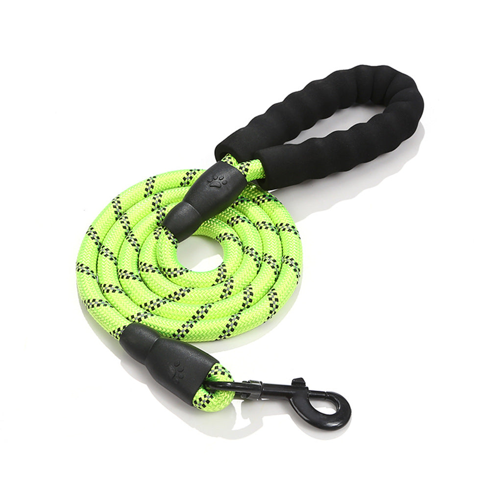 Reflective Dog Leash — Strong Nylon Lead for Small, Medium & Large Dogs