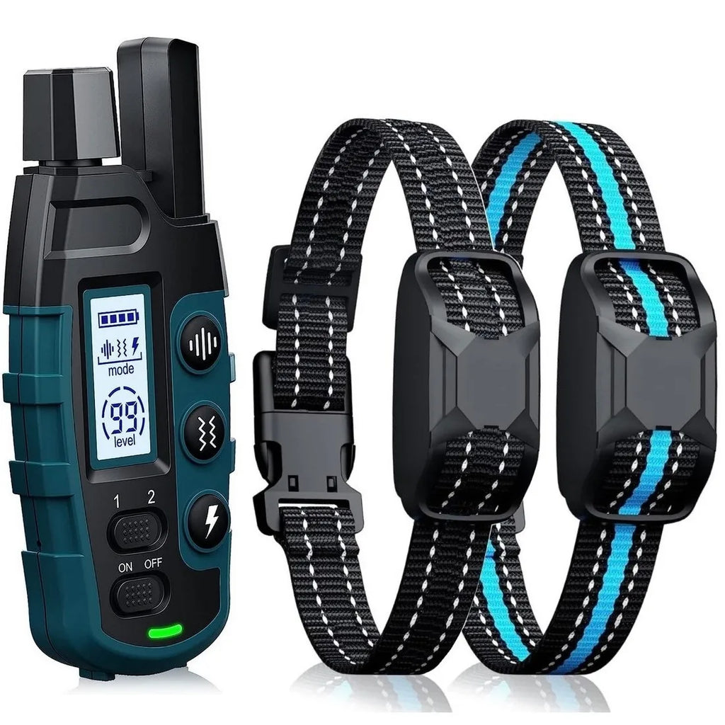 Remote Dog Training Collar — 1000M Range, Waterproof, Shock & Vibration for 2 Dogs