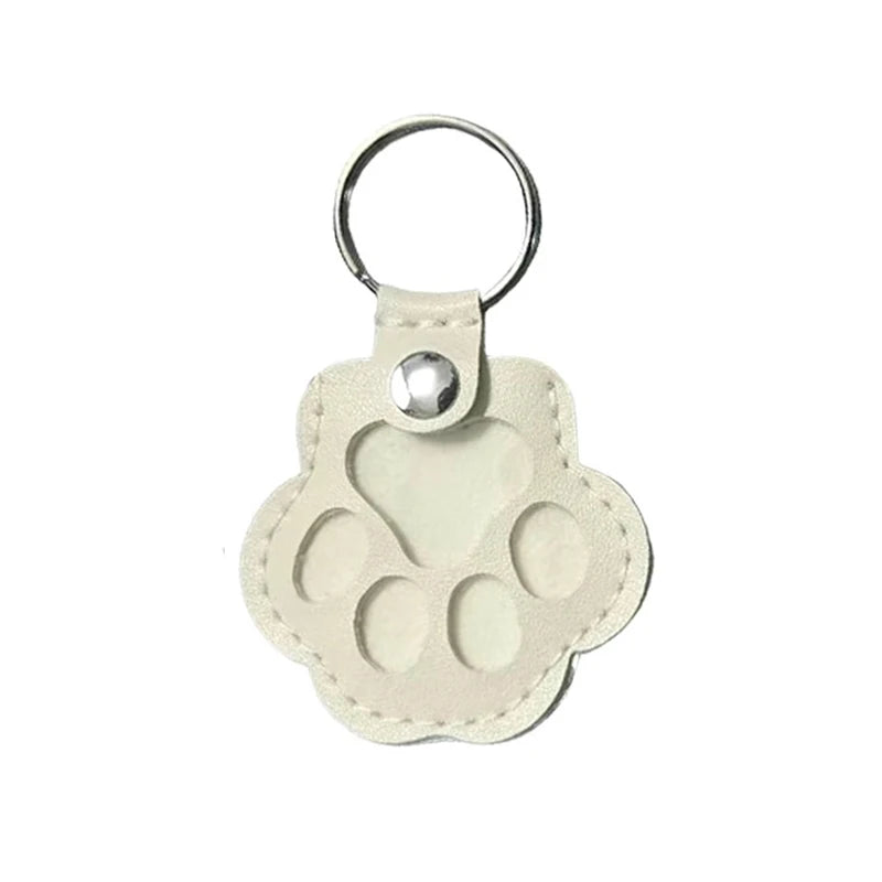 Pet Hair Memorial Keychain — PU Leather Keepsake Locket for Cat & Dog Fur